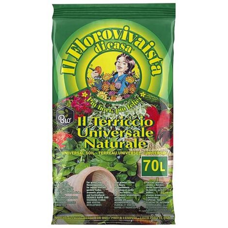 Terriccio Universale Multiuso Villaggio Natura - 70 Litri - Per Tutti I Tipi Di Piante