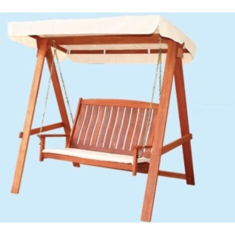DONDOLO LEGNO MASSELLO IMPREGNATO 166X123X164 ESTERNO GIARDINO