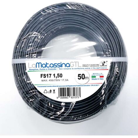 Cavo FS17 Nero matassa 50m