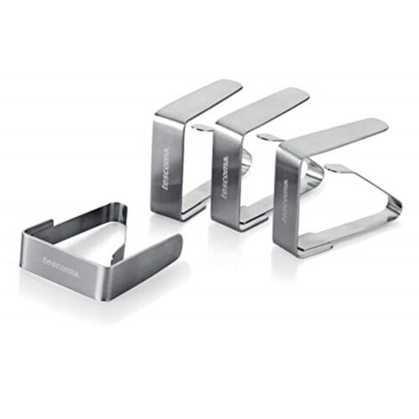 Clip fermatovaglia in acciaio 4 pz presto Tescoma (1/4)