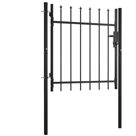 Cancello per recinzione BOXTEL con punta a lancia 100x75 cm vidaXL