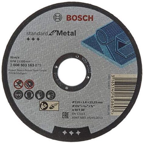 Disco di taglio dritto 115 mm 22.23 mm 1 pz Bosch Accessories 2608603163 2608603163