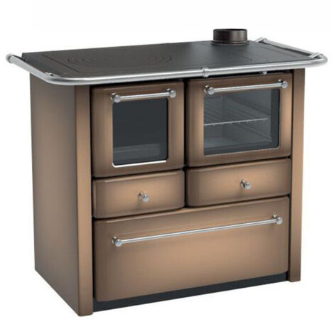 Lincar Cucina a Legna Gaia 4,5 Cappuccino con Forno a Vista - 7,36kW