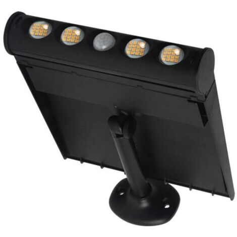 V-TAC Lampada LED Giardino Multiuso 8W Pannello Solare Stand 4000K e Sensore PIR IP65