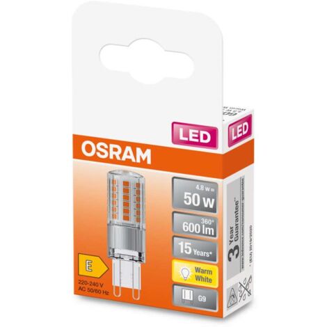 Lampada LED PIN G9 50W Bianco Caldo 2700K Osram