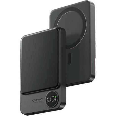HAVIT Power Bank Magnetico 10000mAh - Ricarica Rapida 15W Wireless E 20W Cablata, Sottile, Leggero, Nero