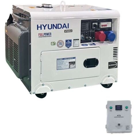 Gruppo Elettrogeno Full Power Diesel 8,5 kW Silenziato Hyundai 65255