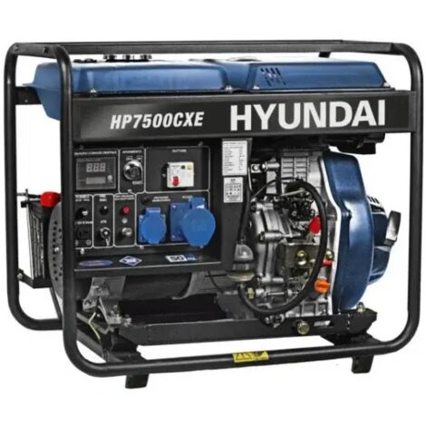 Generatore di corrente diesel 5,0 Kw Hyundai HP7500CXE 65221