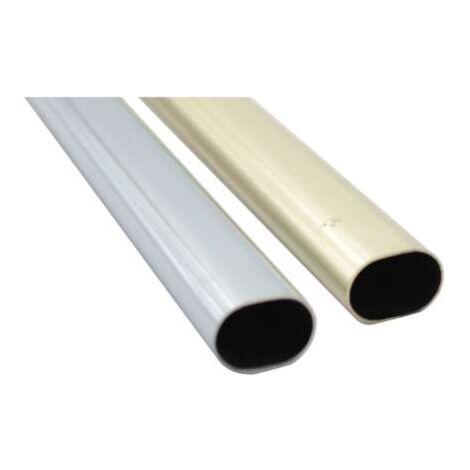 Tubo Ovale Cromato Misura Mm.15X22 Mt.1