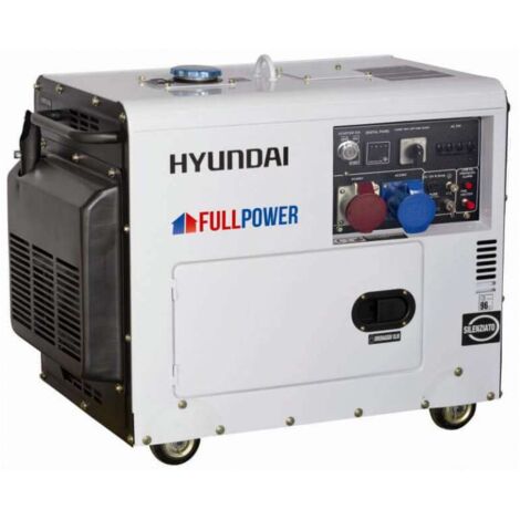 GENERATORE GRUPPO DI CORRENTE DIESEL 6Kw SILENZIATO 456CC HYUNDAI