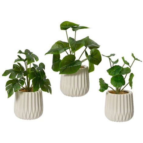 Avoik Piante Artificiali 3pcs Steli di Verde Finto, Ramoscelli Foglie Rami Artificiale di Ficus Steli di Piante Finte in Plastica Verde per Vaso Decorazione Domestica Giardino, 110 cm