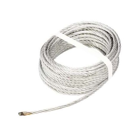 Fune Metallica Acciaio Inox 5mm X 15m | 7x19 Morbida | Qualit&agrave; A4 Nirosta | Per Barche E Fai Da Te