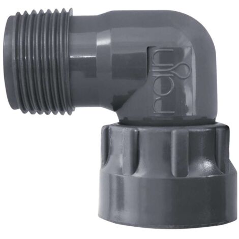 Raccordo in PVC Gomito 1"F x 1"F Con Ghiera