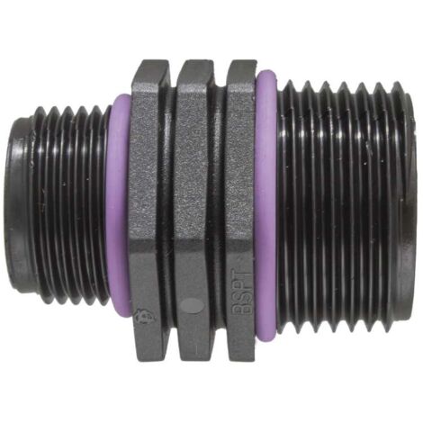Raccordo Nipplo in PP Ridotto 3/4" Mx1/2"M con Oring