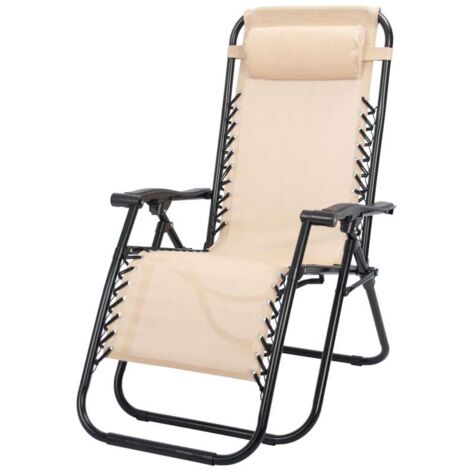 Domo Mea Sdraio Reclinabile Beige - Confortevole e Pieghevole