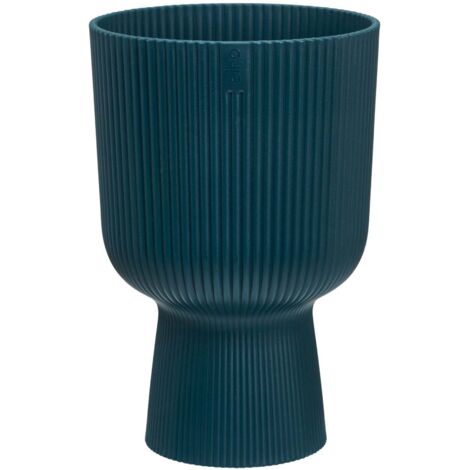 Elho Vaso Vibes Fold Coupe 14 cm Colore Deep Blue - Fioriera Rotonda Interna