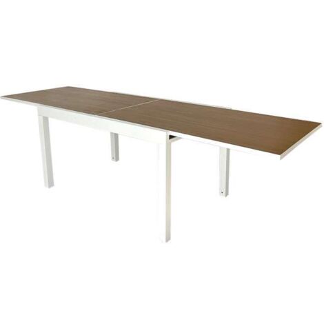 Tavolo Osaka da Giardino Allungabile in Legno e Alluminio - Design Moderno 135/270x75 cm - Ideale per Cene all'Aperto