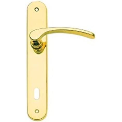 CONDY - MANIGLIA PLACCA 90MM SERIE EVA IN OTTONE LUCIDO