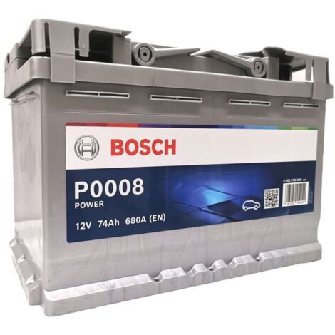 Bosch Batteria Auto P008 74Ah 680A 12V - Pronta all'Uso