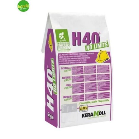 H40 No Limits Kerakoll Grigio 5Kg