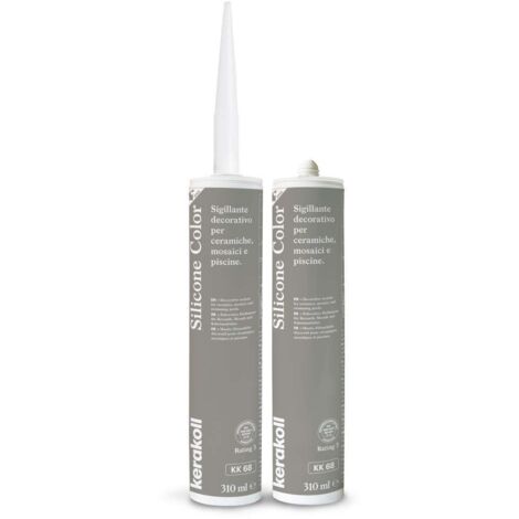 Kerakoll Silicone Silmat KK68 Grigio Scuro 290ml - Sigillante Elastico Opaco