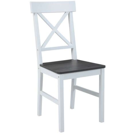 Domo Mea Sedia Dining Smoke Grey e Bianca - Design Moderno 42,5x46,5cm