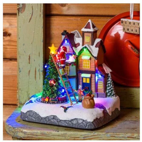 Vetrofania Natale sagoma di Babbo Natale