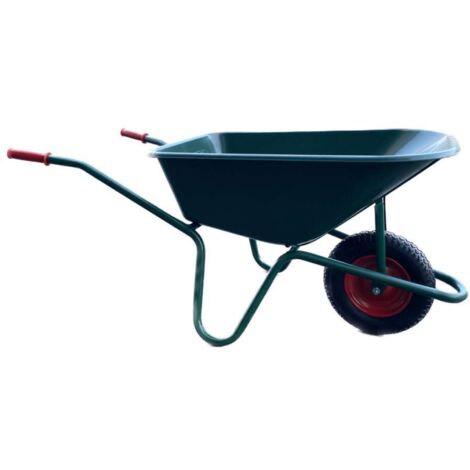 Carriola da Giardinaggio Verde con Vasca in Polipropilene - 100L