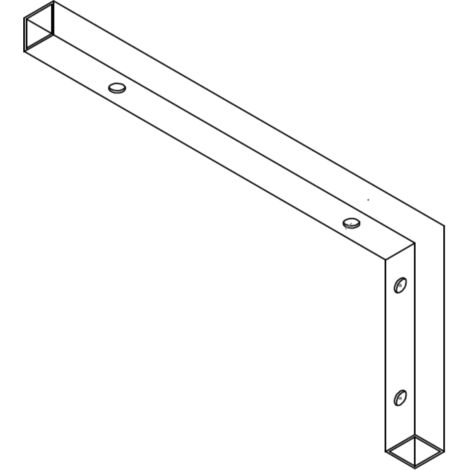Staffa di supporto bianca mm. 400x200 (1/2)