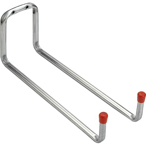 Gancio doppio a parete zincato 90 x 120 x 325 mm.