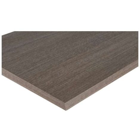 RIPIANO MELAMINICO 4 LATI BORDATI ROVERE GRIGIO 18X400X800 MM FSC