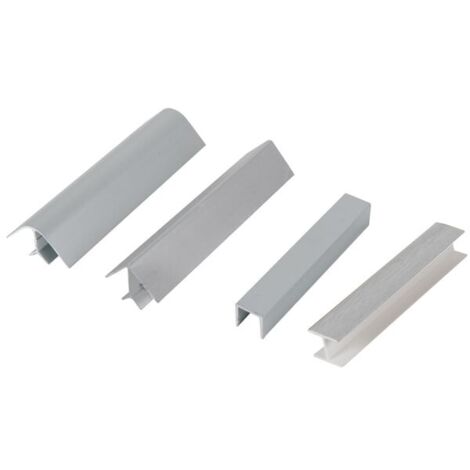 ACCESSORI PER ZOCCOLI CUCINA 100 MM COLORE ALLUMINIO