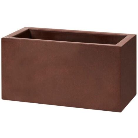 TeraPlast Cassa Schio Maxi Antracite Resina Fioriera 80 cm (1/5)