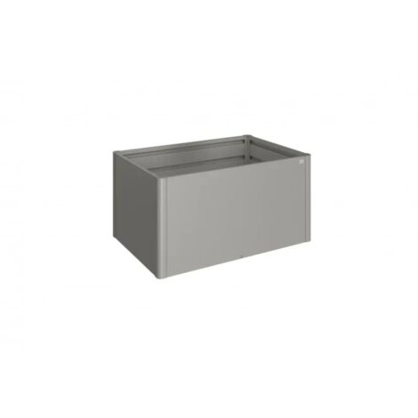 aiuola rialzata da esterno grigio quarzo metallizzato, misura 1,5x1 - biohort