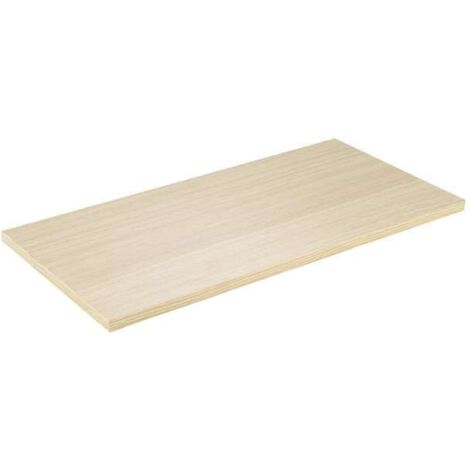 Pircher Ripiano Rovere Sbiancato - 4 Lati Bordati - 18x500x1000 mm