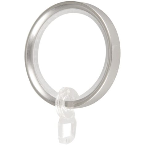 Anello metallo cromato Cintacor satinato per tenda con gancio ø 22 cm 10 pezzi