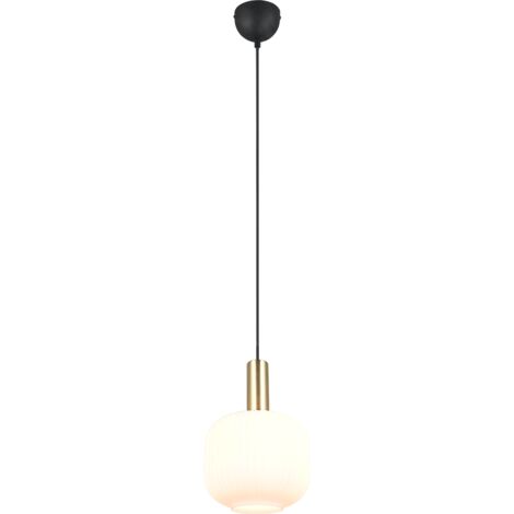 Lampada a sospensione, metallo, ottone satinato, 20x150x20 cm, Diva (1/4)
