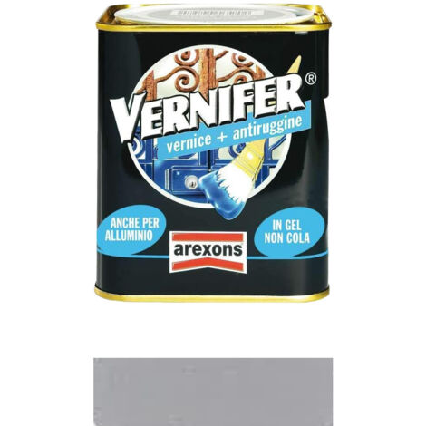 Arexons Vernice Gel Antiruggine Vernifer Alluminio Metallizzato 750 ml