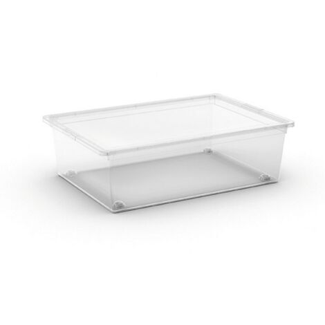 Keter CONTENITORE CBOX L 55X39XH17CM TRASPARENTE CON RUO
