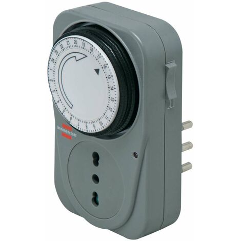 PRESA ELETTRICA TEMPORIZZATA CON TIMER ANALOGICO 24H 16A MAX 3680W AIGOSTAR