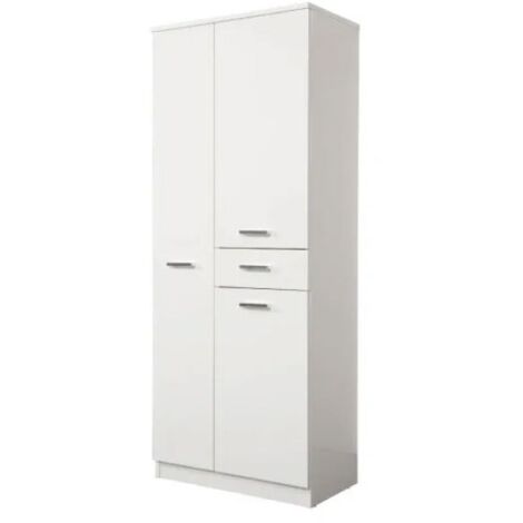 Colonna da bagno tre ante e un cassetto in melaminico bianco h.150cm l=60cm h=150cm p=34cm SAVINI