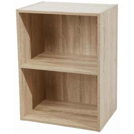 Libreria 2 ripiani 40 x 29 x 54 h cm naturale