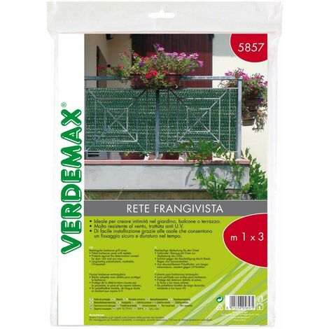 Verdemax Rete Ombreggiante Frangivista - Verde - 1x3m