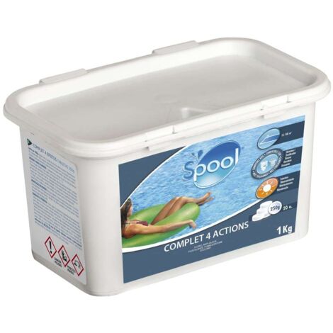 trattamento 4 azioni per piscine gre tavolette da 250 gr 1 kg