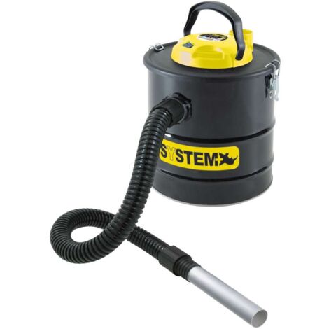 System+ Aspiracenere - Nero e Giallo - D. 26 x H 28,5 cm
