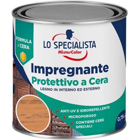 Lo Specialista Impregnante Protettivo Cera Noce Chiaro 0,75 l