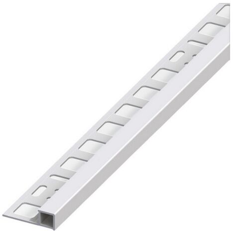 Alfer PROFILO QUADRATO CHIUSO JOLLY ALLUMINIO Argento Satinato mm. 10x2,5 mt. 5 PZ