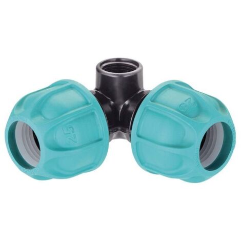 CLABER - RACCORDO A GOMITO DN. 25 MM FILETTO 1/2" F 90427