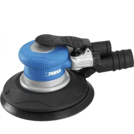 Fervi Levigatrice Pneumatica Rotorbitale 150mm Ciano/Nero con Aspirazione