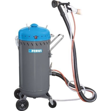 Fervi Sabbiatrice per Esterno con Aspiratore 404x612x1046 mm 1,2 kW